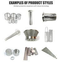 Tabung Saringan Logam Berlubang Custom Darcy Stainless Steel 304 untuk Filter Cairan dengan Dimensi Kustom
