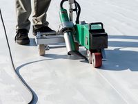 TPO Toiture sur le dessus Toiture Polyester Tissu renforcé membrane d'étanchéité construction de maison feuille imperméable