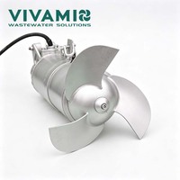 Mélangeur submersible électrique industriel à lame autonettoyante pour digesteurs aérobies, réservoirs biologiques et projets de traitement des eaux usées