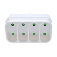 Adaptateur multiprise 4 voies Pheiyon, 230V max 1380W, prise européenne 2 broches avec protection enfant, CE RoHS, pour la maison, le bureau, vente en gros