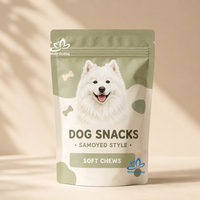 Sachet d'échantillons personnalisé pour aliments pour animaux de compagnie, pour fournisseurs de friandises pour chiens, sac à fermeture éclair résistant à l'humidité, vente en gros aux États-Unis