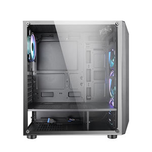 Gabinete de Computadora ATX de Alta Calidad, Diseño Poligonal con Malla, para Juegos, Cristal Templado, OEM, Aluminio, para Oficina, Escritorio - Product Image 5