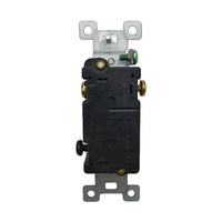 Interrupteur à bascule homologué aux normes électriques américaines, à branchement par compression et à câblage latéral, 3 voies, 15A-120V, unipolaire