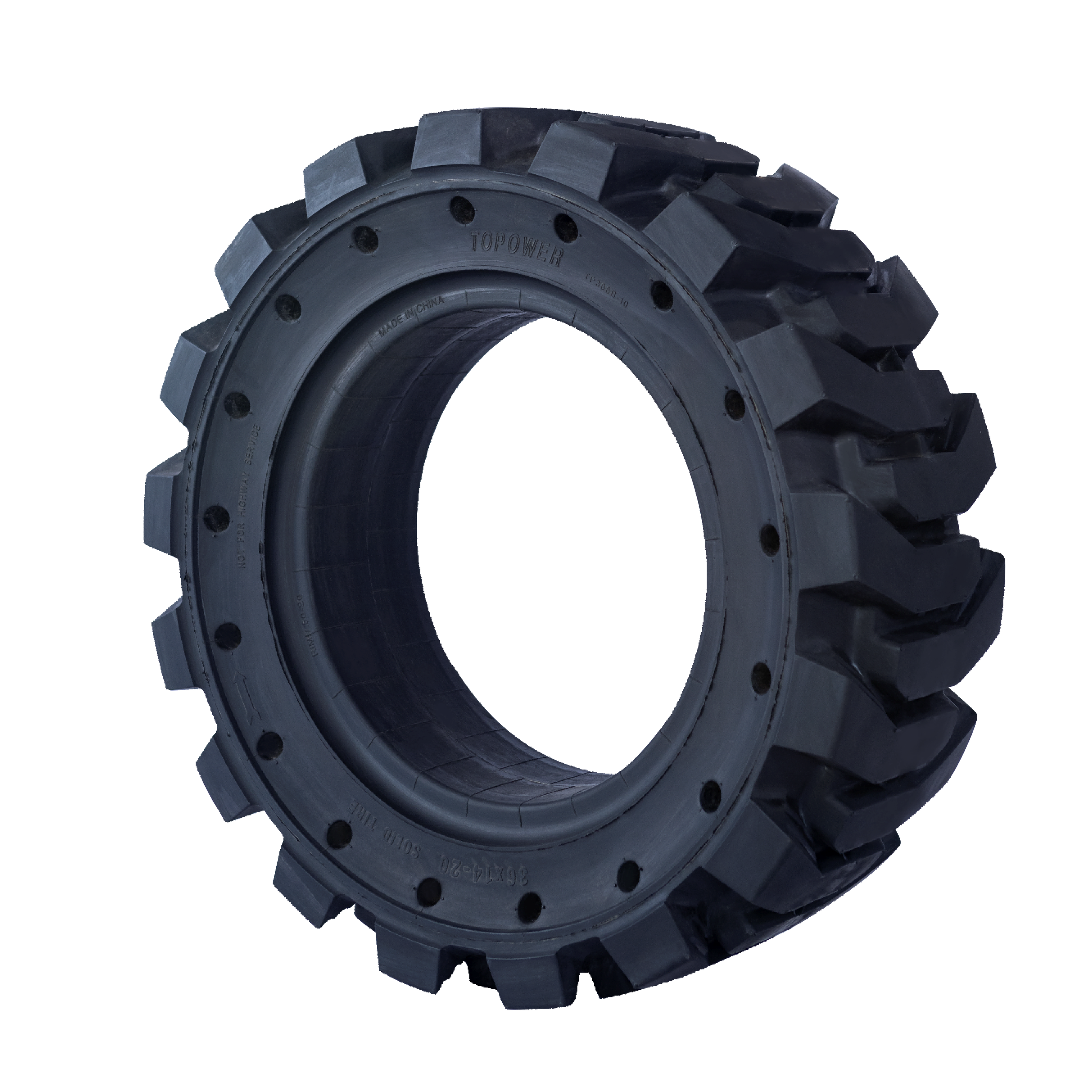 Brand New Rubber Topower High Selling Boom Lift Rubber Solid Tire 33x12-16 Replacement for JLG Sinoboom Boom Lift Skid Steer