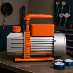 Pompe à vide rotative à une seule étape pour HVAC, 4,5 CFM, 1/3 CV, en aluminium, électrique, à montage au sol, design industriel - Product Image 2