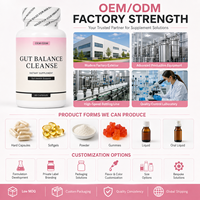 Capsules Nettoyantes pour l'Équilibre Intestinal Marque Blanche OEM ODM Formule Personnalisée Conception Artistique Santé Intestinale 60 Comprimés