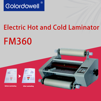 Colordowell FM360 Machine à plastifier électrique 13,3 pouces / A4 / A5 / A6 / A3 à chaud et à froid, plastifieuse à pochettes thermofusibles