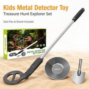 Juego <span class=keywords><strong>de</strong></span> detector <span class=keywords><strong>de</strong></span> metales para niños con pala y cuenco para oro, para explorar y buscar tesoros al aire libre, venta al por mayor - Product Image 1