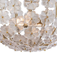 Lustre moderne de luxe en forme de fleur en cristal pour la maison, suspension design pour salon, décoration dorée pour plafond