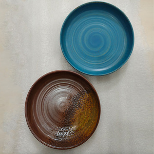 Plato redondo de porcelana japonesa gruesa para bistec occidental y <span class=keywords><strong>sushi</strong></span>, plato de cerámica para restaurante con elegante diseño. - Product Image 6