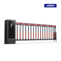 Porte automatique de barrière de bras de faisceau de 5 mètres personnalisée 200W moteur à courant continu RS485 porte parking véhicule contrôle d'accès tourniquets en aluminium