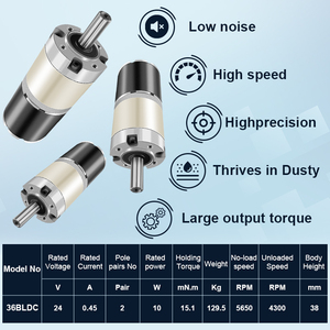 <span class=keywords><strong>Motor</strong></span> de Engranajes de CC sin Escobillas RB de 36 mm, 7 Vatios, 24 Voltios, <span class=keywords><strong>Motor</strong></span> Eléctrico sin Escobillas de 10 W, Reductor sin Escobillas de 24 V y 12 V - Product Image 4