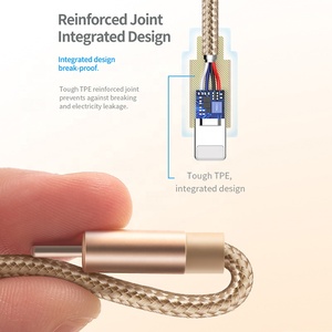 Câble USB tressé en Nylon pour recharge rapide et données, cordon de <span class=keywords><strong>chargeur</strong></span> pour tablette et téléphone <span class=keywords><strong>iphone</strong></span> X/XS/X/MAX/11/8/7/<span class=keywords><strong>6</strong></span>/6s/plus - Product Image 2