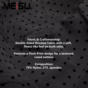 Lulu Style Dames Yoga Set Nulu Gevoerde Jas Hoge Taille Fitness Leggings Zwarte Polka Dot Design Yoga Kleding Workout Tops Te Koop - Product Image 3