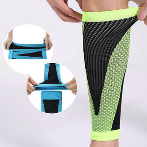Mangas de compresión transpirables de punto sin pie para pantorrillas, ideales para correr, ciclismo y baloncesto - Product Image 1