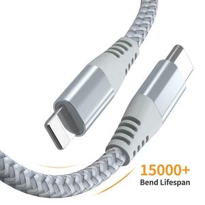 <span class=keywords><strong>Cable</strong></span> USB2.0 de Nailon con Carga Rápida Tipo-C para iPhone - Product Image 1