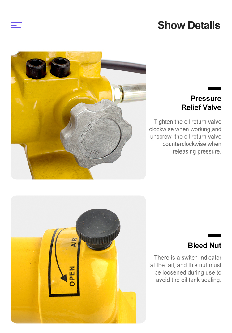 CP-180 700/10000psi High Quality Hydraulic Hand Pump