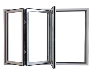 Fenêtre pliante en alliage d'aluminium avec verre trempé panoramique, fenêtre pliante en aluminium à découpe en pont, personnalisation - Product Image 3