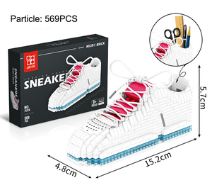Mini Bloques de Construcción de Zapatillas Deportivas, Modelo de Bloques de Construcción, Nano Partículas, Zapatillas de Baloncesto, Bloques de Plástico, Juguetes para Niños - Product Image 4