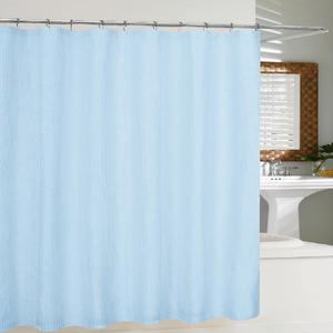 Cortina de ducha <span class=keywords><strong>Jacquard</strong></span> teñida de hilo Lurex de lujo para el baño - Product Image 2