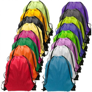 Unisex 210D Nylon Portable Running Shoes Bag Waterproof Sports <b>Backpack</b> 20-38L Custom Logo Thickened Polyester Drawstring - Product Image 4