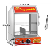 WeWork-Cuiseur à vapeur à 2 niveaux pour hot dogs 175 et 40 petits pains-Cuiseur électrique pour chignon