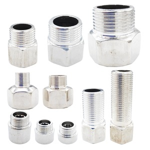Stainless Steel Male Female Threaded Connector 4 Point Thickened Inner Outer Wire 201 Water Pipe <b>Adapter</b> Extension Joint - Product Image 1