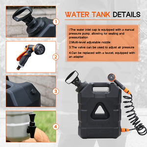 NC-WT13 Nouvelle version 21L Version tout-terrain 4x4 Accessoires de voiture <span class=keywords><strong>Camping</strong></span> Réservoir de douche sur le toit du véhicule Porte-bagages de toit Réservoir d'eau - Product Image 3