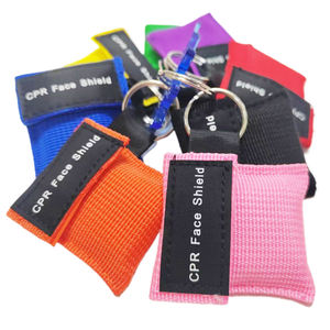 Mascherina CPR portachiavi tascabile Kit di pronto soccorso con respirazione per barriera bocca a bocca visiera Medical consumabili portachiavi Kit CPR - Product Image 5