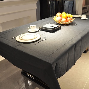 Dùng Một Lần Không Thấm Nước Khăn Trải Bàn Hình Chữ Nhật Bàn Ăn Bìa Văn Phòng Đám Cưới Dã Ngoại Sự Kiện Nhà Màu Đen Giấy Bảng Vải Đảng - Product Image 5