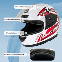 Casque de moto électrique unisexe, intégral, pour l'hiver, avec protection du cou, coupe-vent, en matériau PP de sécurité