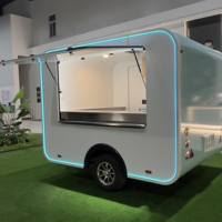 Camion de restauration mobile de 10 pieds pour glaces, café, boissons gazeuses, sandwichs, hot-dogs, bonbons et gaufres, entièrement équipé