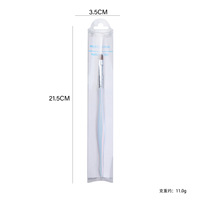 Ensemble de 6 pinceaux pour nail art Aurora irisés durables, outils professionnels pour la peinture, le liner, la sculpture et les dégradés