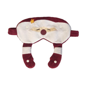 Masque de sommeil respirant à paupières de conception de père noël de qualité supérieure avec fleur séchée pour la vente en gros - Product Image 1