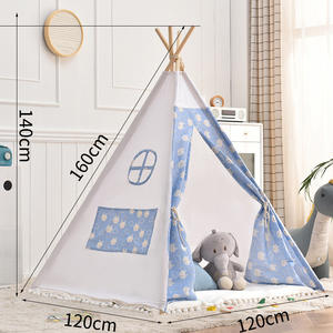 <span class=keywords><strong>Tenda</strong></span> da Gioco per Bambini in Cotone e <span class=keywords><strong>Lino</strong></span> a Strato Singolo per Interni, Personalizzabile, per Decorazioni Fotografiche di Neonati - Product Image 2