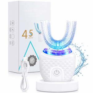 แปรง<span class=keywords><strong>สี</strong></span><span class=keywords><strong>ฟัน</strong></span>รูปตัว U 360 องศาอัลตราโซนิกสำหรับเด็กไวท์เทนนิ่งซิลิโคนแปรงสีฟัน<span class=keywords><strong>ไฟฟ้า</strong></span>อัตโนมัติ - Product Image 1