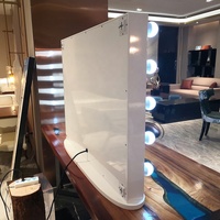 LED-beleuchteter Schminktisch für Schlafzimmer & Ankleidezimmer, Bluetooth-Spiegel, Modernes Holzdesign, US-Lagerbestand