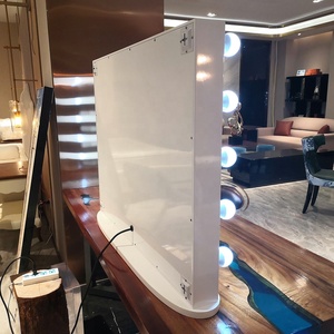 LED Lighted Makeup <strong>Vanity</strong> Table for Bedroom &amp; Home Dressing Room, Bluetooth Mirror, Modern Wooden Design, U.S. Stocked - Product Image 6