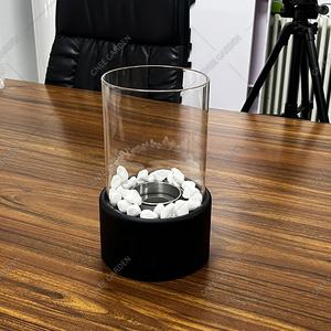 Vera fiamma senza fumo Indoor Portable Garden Fire Pit Bowl Ventless Mini camino a etanolo da tavolo camino a <span class=keywords><strong>bioetanolo</strong></span> all'aperto - Product Image 5