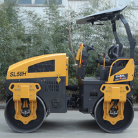 Compacteur routier vibrant certifié CE EPA 1T-6T à double tambour, moteur Huade, vente directe usine, garantie fiable