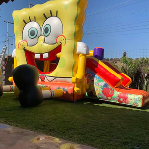 ลดราคา! บ้านลมเด็ก ลายสปองจ์บ็อบ แพทริค สตาร์ พร้อมสไลเดอร์ ตัวการ์ตูนแสนสนุกสำหรับเด็กๆ ให้เวลาแห่งความสุข - Product Image 4