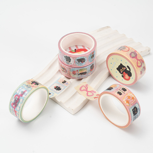 ديي لطيف الحيوانات الأليفة الكرتون الشريط واشي أنماط الحيوان كاواي ، نمط مرسومة باليد ، شريط مجلة العلاجية للحرف اليدوية والديكور - Product Image 3