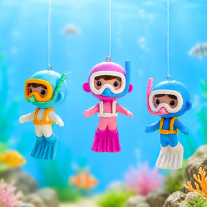 Decorazioni per <span class=keywords><strong>acquario</strong></span>, statuette creative di una <span class=keywords><strong>coppia</strong></span> di pescatori, graziosi ornamenti per decorare l'<span class=keywords><strong>acquario</strong></span>. - Product Image 4