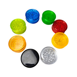 Prix de gros : Grinder manuel en plastique acrylique à 3 couches, personnalisable, 60 mm, coloré, pour tabac, herbes et cigarettes - Product Image 2
