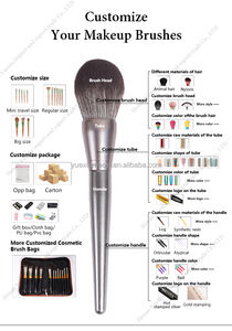 Factory Direct 18 pièces ensemble de pinceaux de maquillage multifonctionnels marron avec manche en bois outil de beauté professionnel pour le visage - Product Image 6