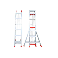 Échelle d'ingénierie extérieure télescopique et pliable en alliage d'aluminium