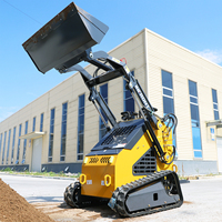 Infront 480kg Euro 5 China Sale Euro 5 CE EPA Kubota Diesel Engine Compact Farm Front End Mini Skid Steer Loader Bucket Machine