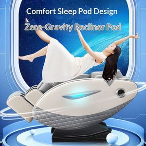 Fauteuil de massage entièrement automatique, capsule spatiale de luxe, zéro gravité, fonction musicale électrique, commande filaire manuelle, massage corporel complet à domicile - Product Image 5