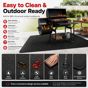 Wholesale 80 Inch Fiberglass <b>Grill</b> Mat Heat Resistant Waterproof Oil Resistant Floor Protector for Outdoor BBQ <b>Fire</b> Pit - Product Image 6