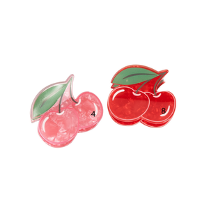 Pince à cheveux cerise 3,5 cm en acrylique, motif fruit, pour femmes et filles - Product Image 3